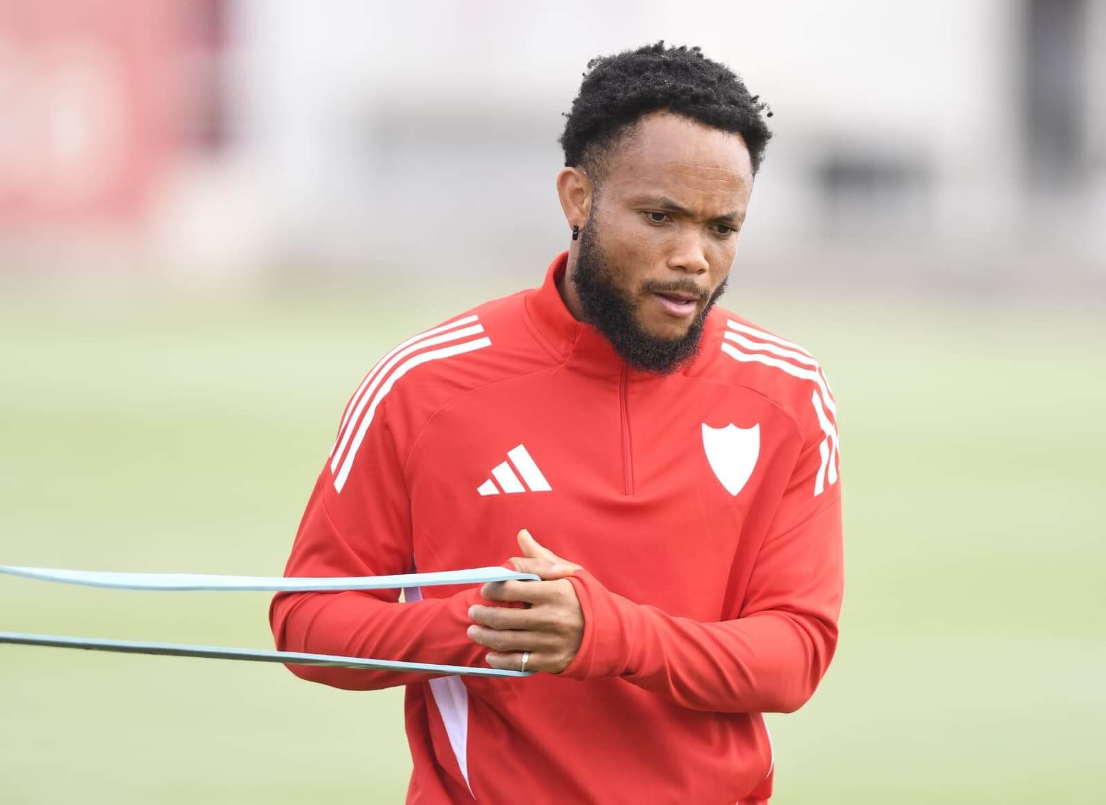  Ejuke, en el entrenamiento de este jueves.