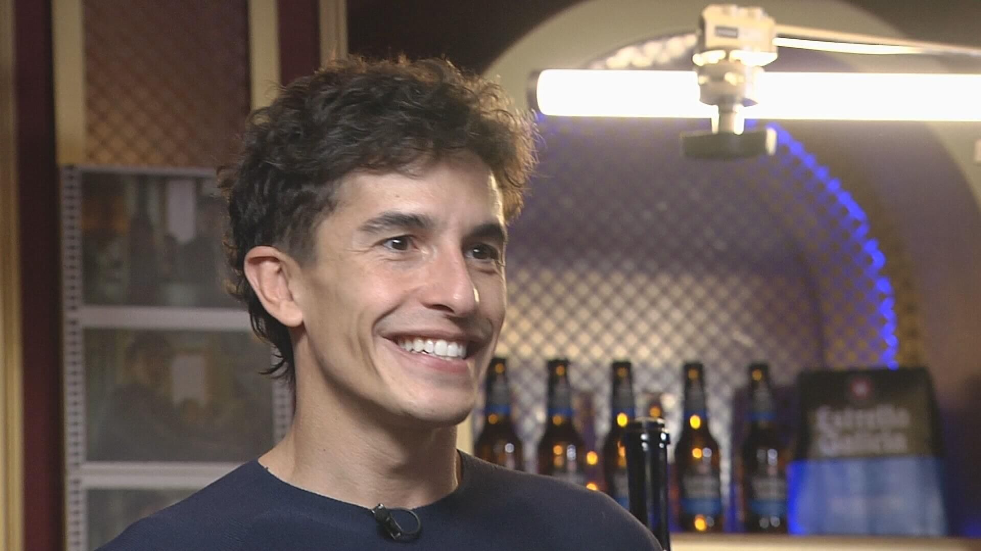  Marc Márquez, en un acto con Estrella Galicia en Madrid