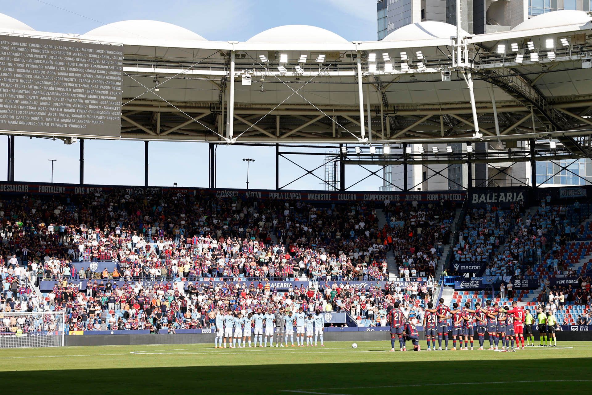  Las gradas del Levante vs Celta (EFE)