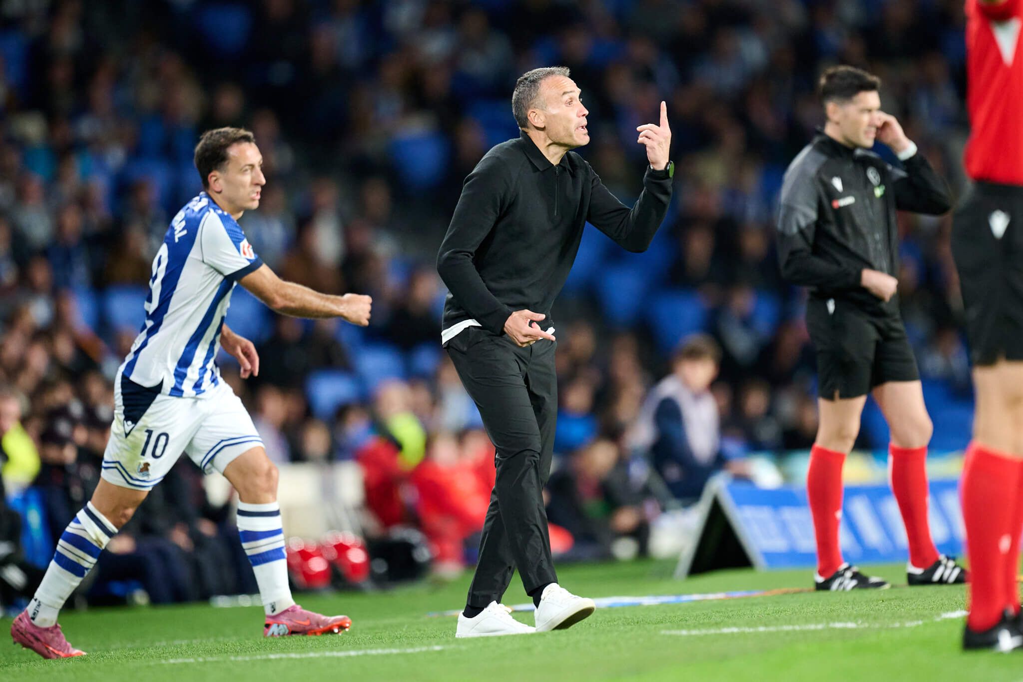  Sergio Francisco y, detrás, Mikel Oyarzabal.