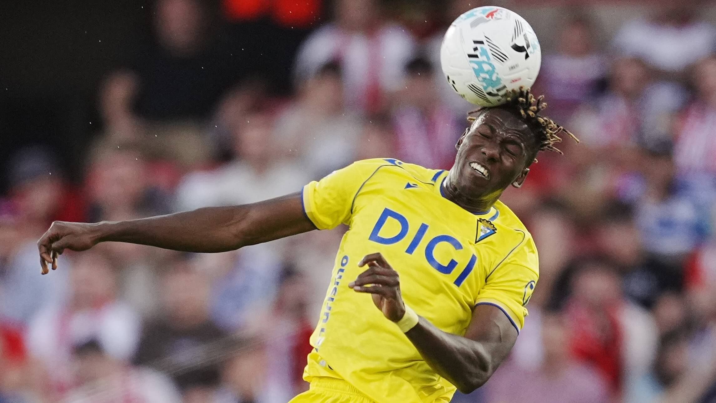  Dawda Camara, delantero del Cádiz CF.