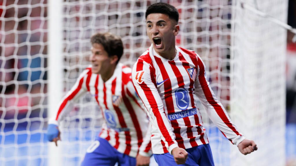  Thiago Almada celebra un gol con el Atleti (Cordon Press)