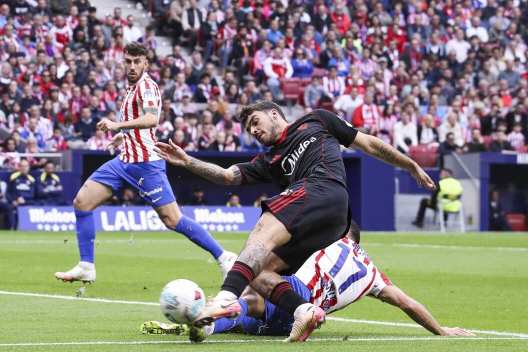 Isaac Romero, en el Atlético-Sevilla.