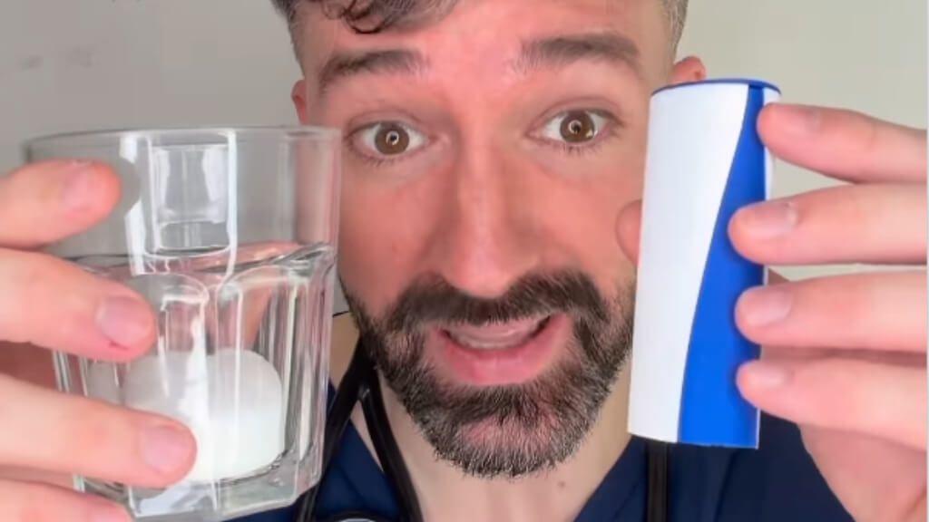  El Dr. David Vallejo explica las diferencias entre la Coca Cola normal y la Zero (Foto: @davidcalle