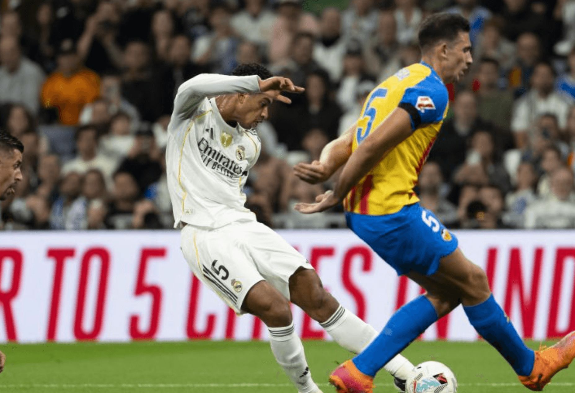 César Tárrega en el Bernabéu