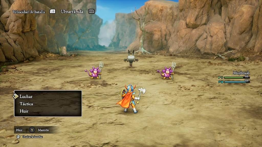  El combate en DRAGON QUEST I & II HD-2D Remake
