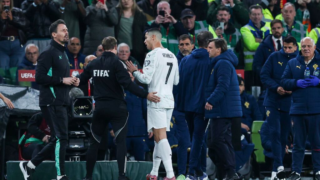 Cristiano Ronaldo, expulsado con Portugal (Fuente: EFE)