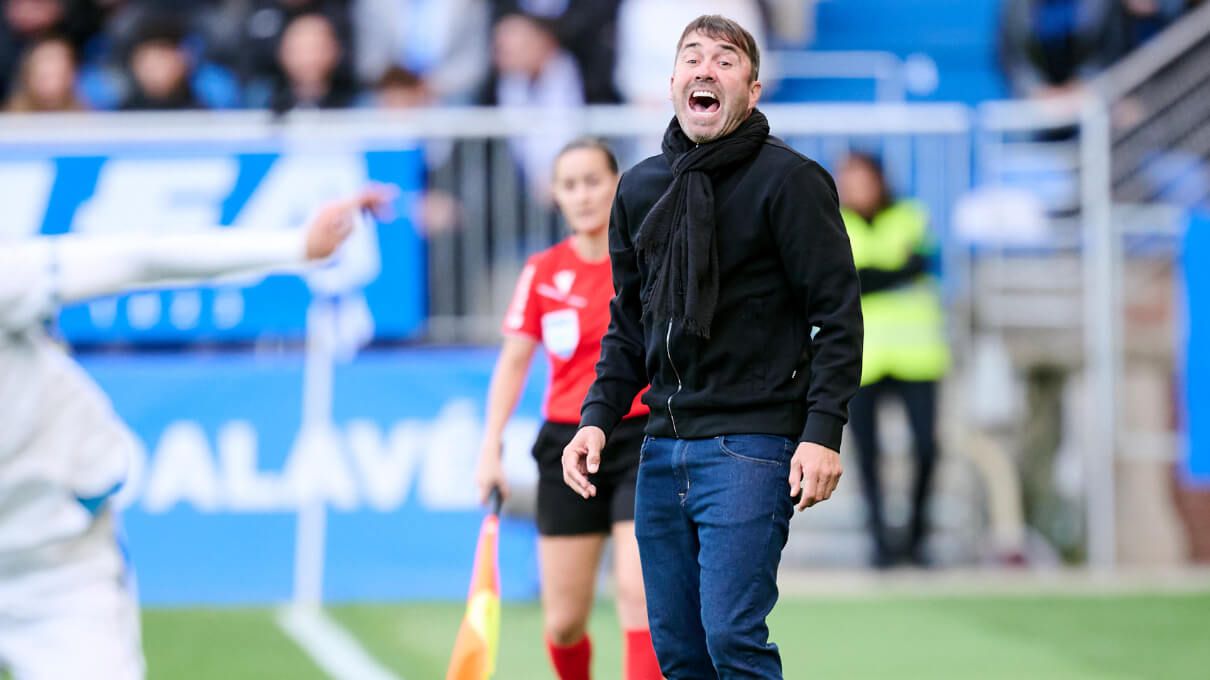 Eduardo Coudet, entrenador del Deportivo Alavés.
