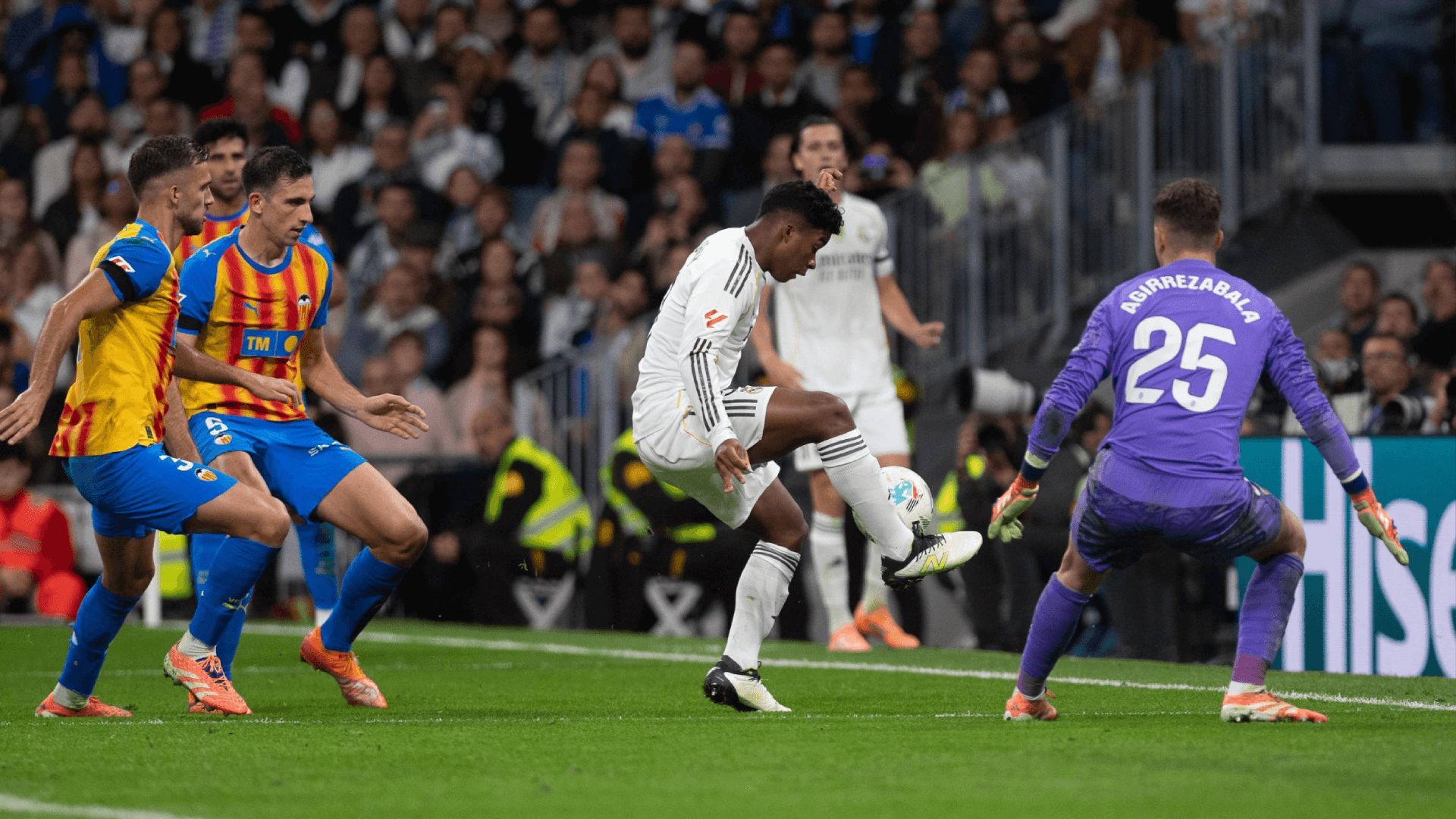  Endrick, en el Real Madrid-Valencia.