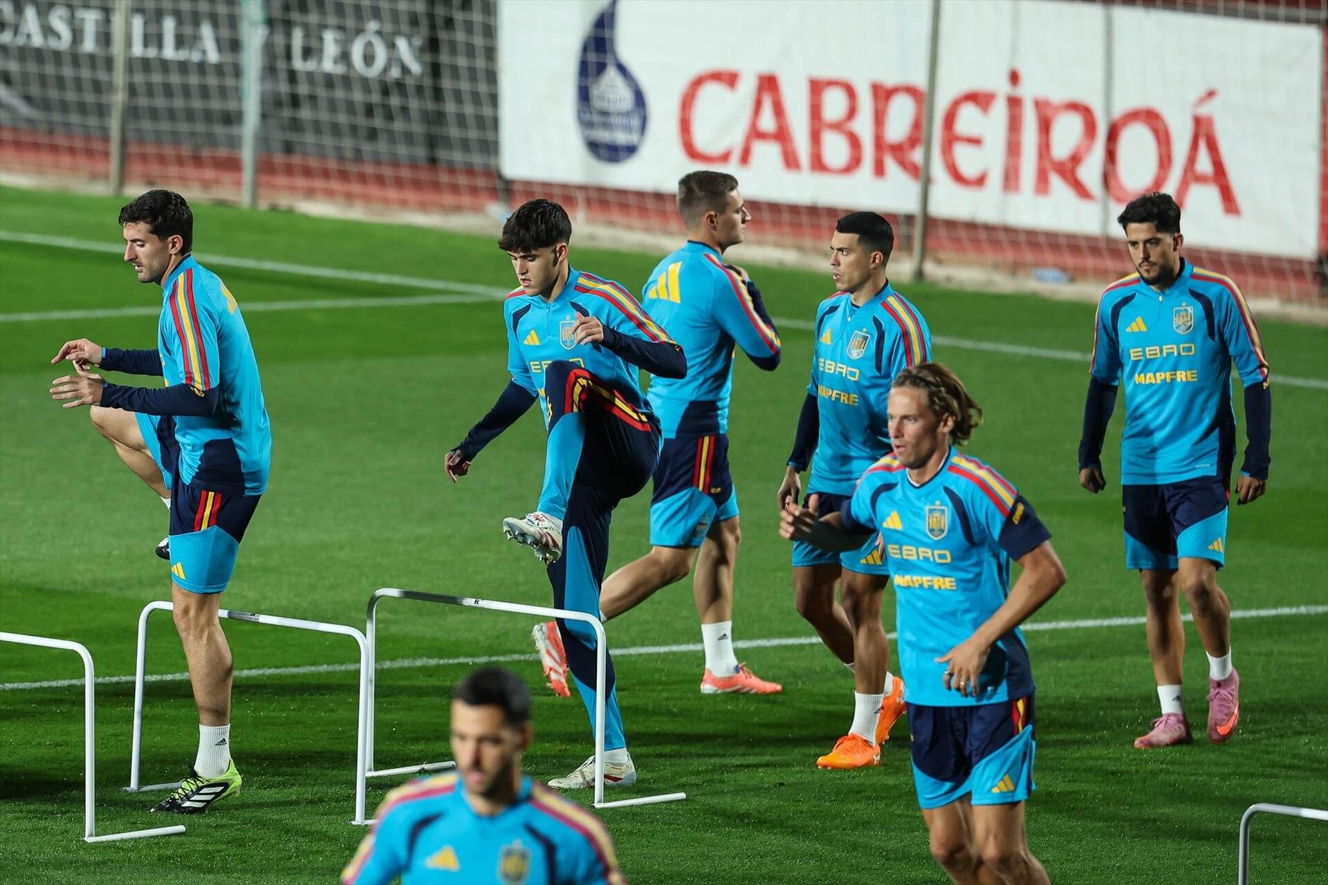  Pablo Fornals, entrenando con la selección española.