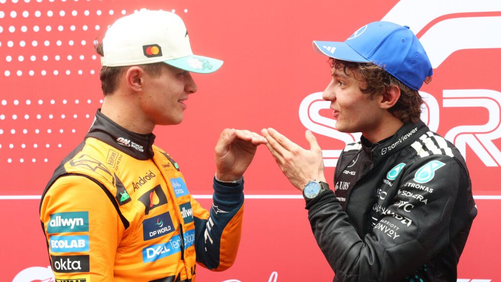  Lando Norris y Kimi Antonelli, en Brasil.