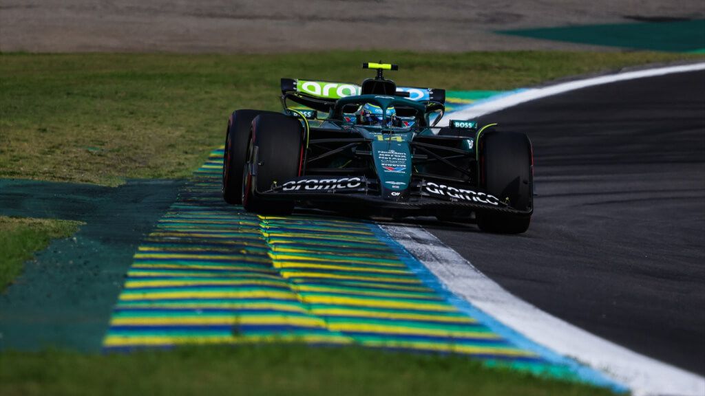 Fernando Alonso, en el Gran Premio de Brasil.