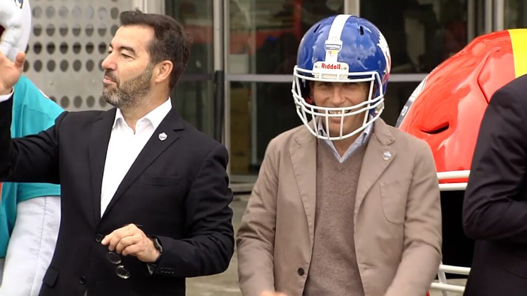 Martínez-Almeida, en el evento institucional de la NFL en Madrid