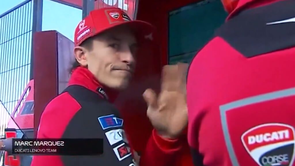  Marc Márquez, en Valencia.