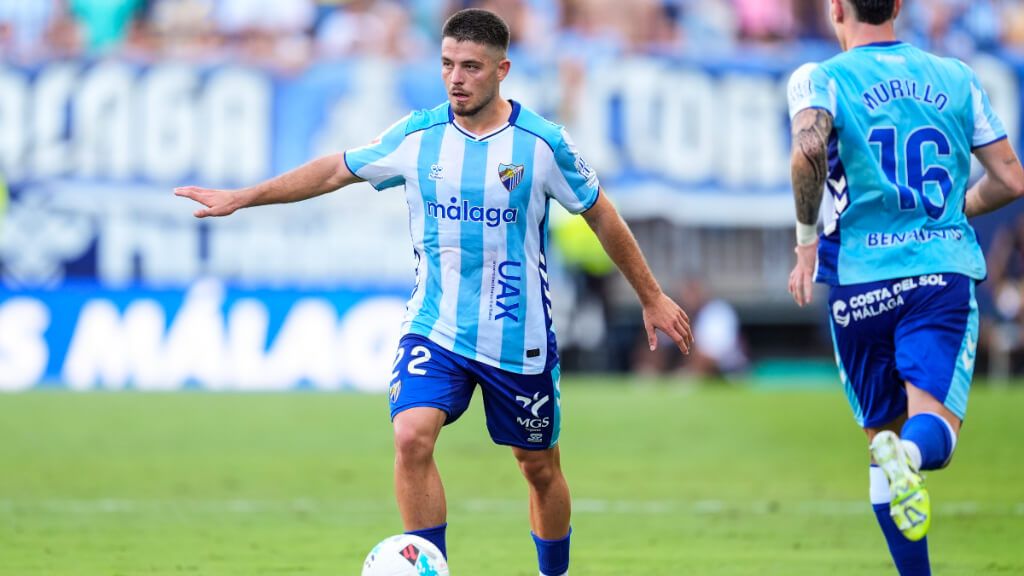 Dani Lorenzo jugando con el Malaga CF (Europa Press)