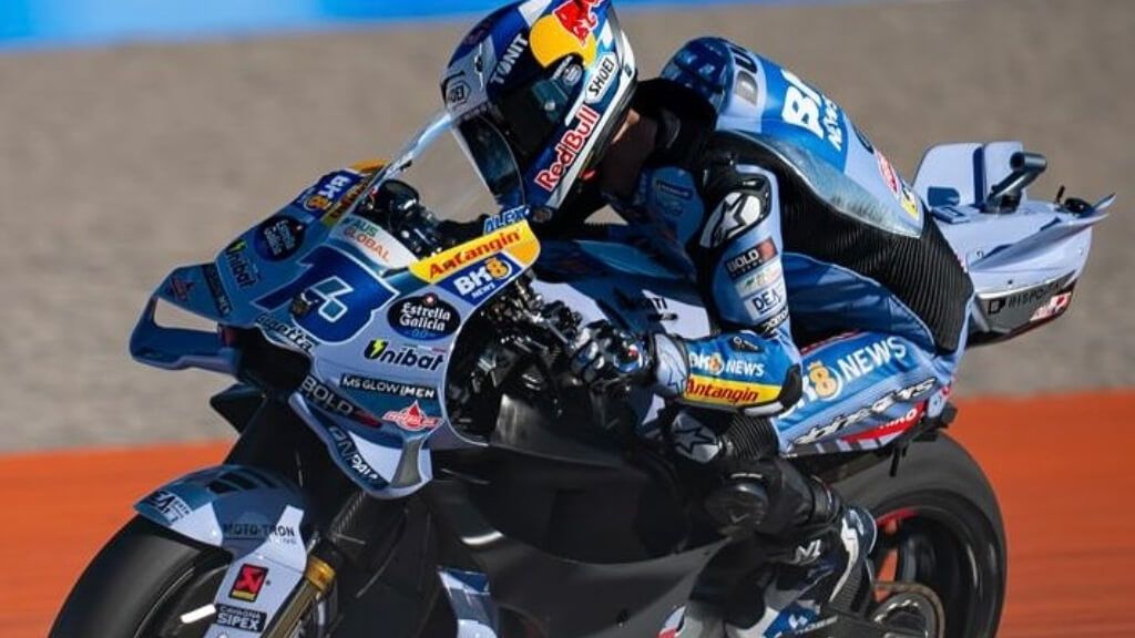  Álex Márquez, en los test de Valencia.