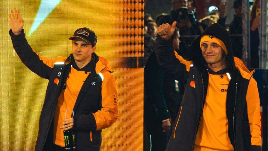 Lando Norris y Oscar Piastri, en Las Vegas.