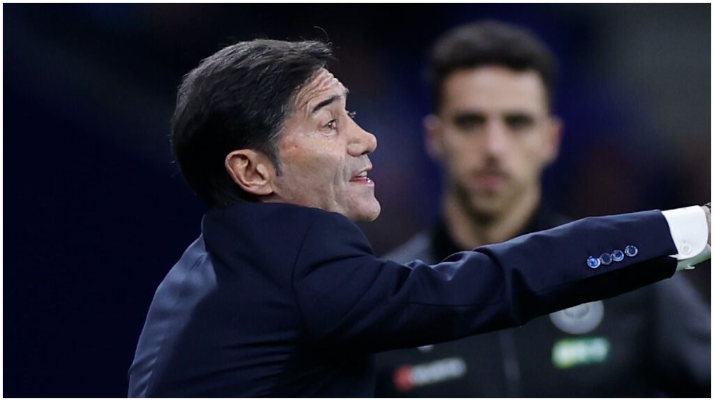  Marcelino y Manolo González, en el Esnpanyol - Villareal. (EFE)