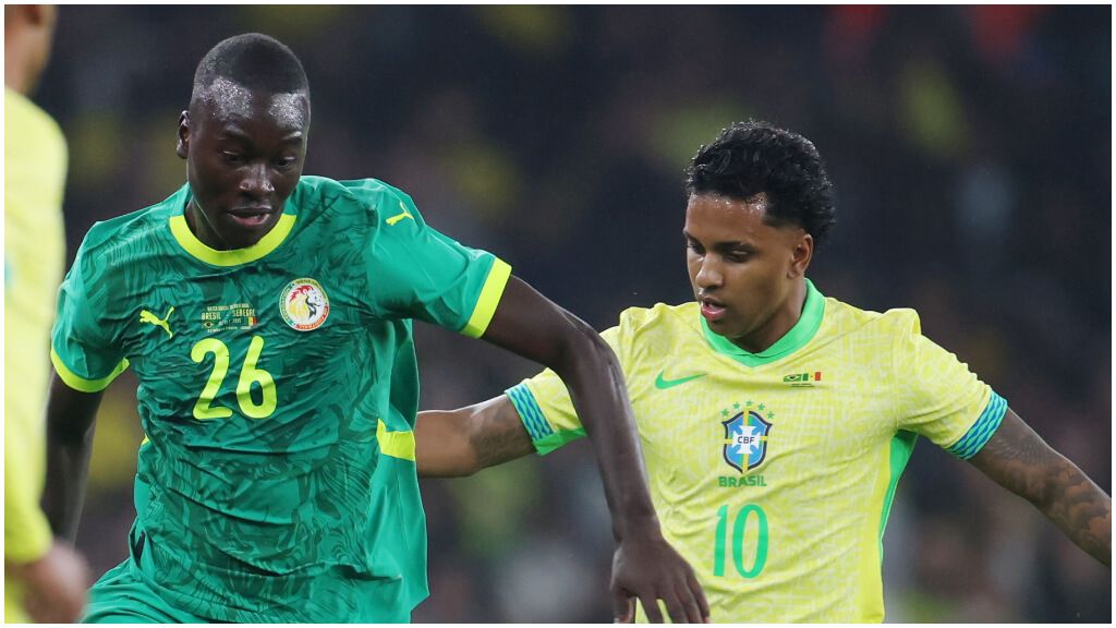  Rodrygo, en el Brasil - Senegal. (EFE)