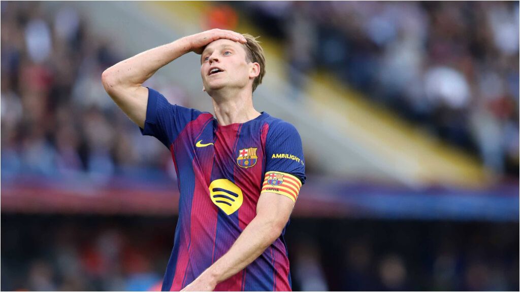  Frenkie de Jong en un partido con el Barça (Cordon Press)