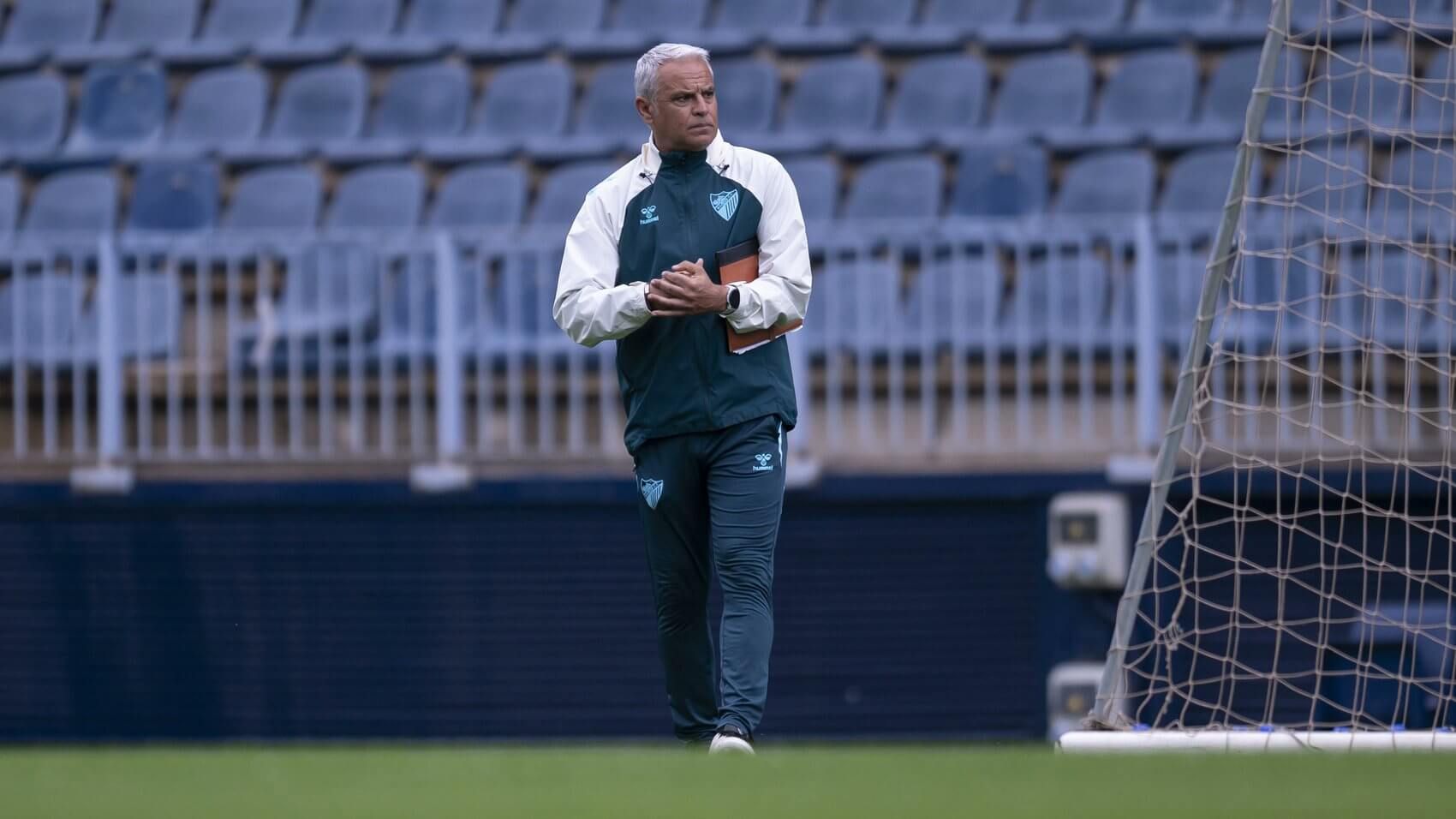 Sergio Pellicer, durante un entrenamiento (Foto: Málaga CF).