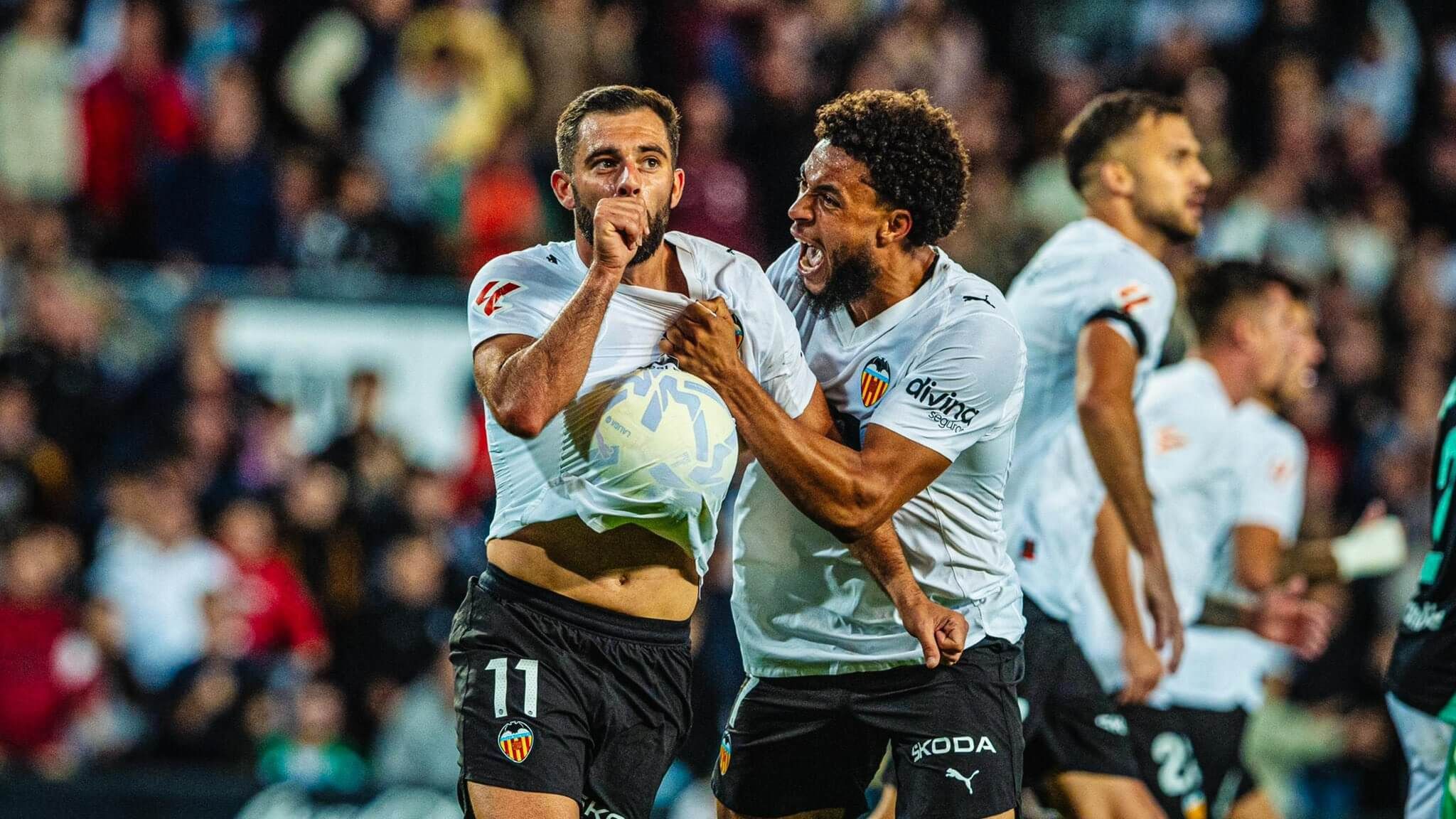  Gol de Luis Rioja en Mestalla