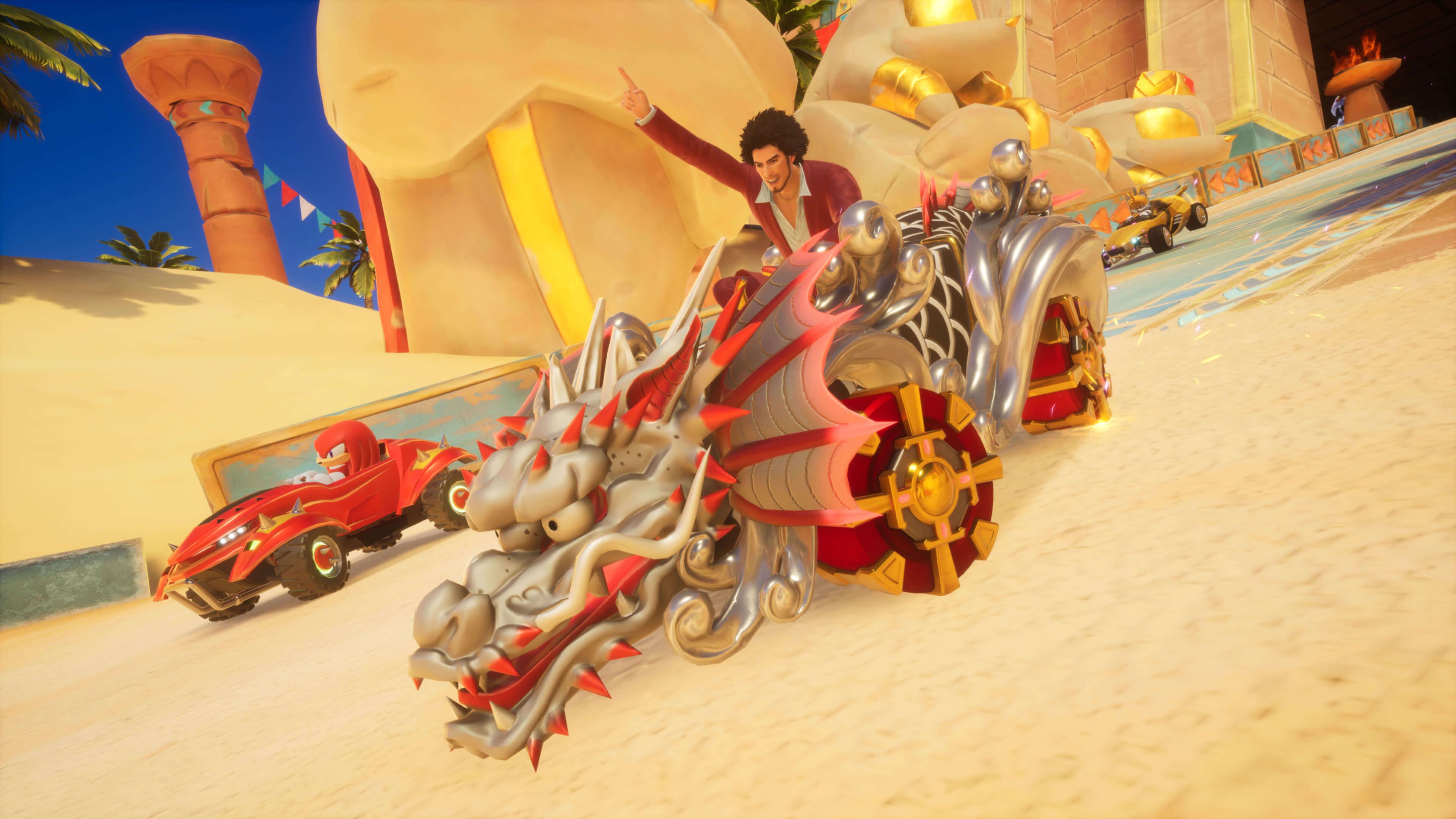 Ichiban Kasuga en Sonic Racing: CrossWorlds