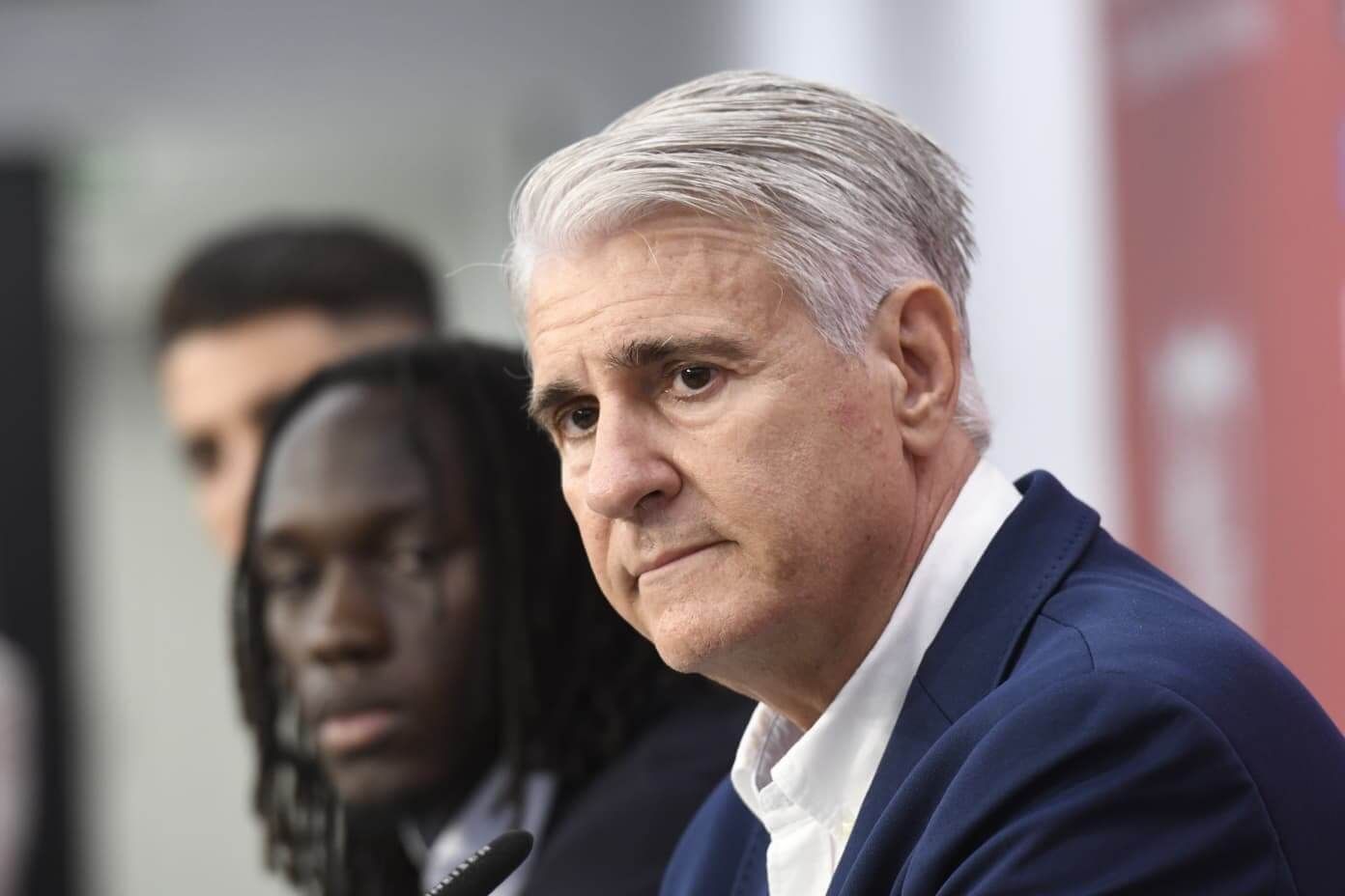  Antonio Cordón, en la presentación de Cardoso y Mendy.