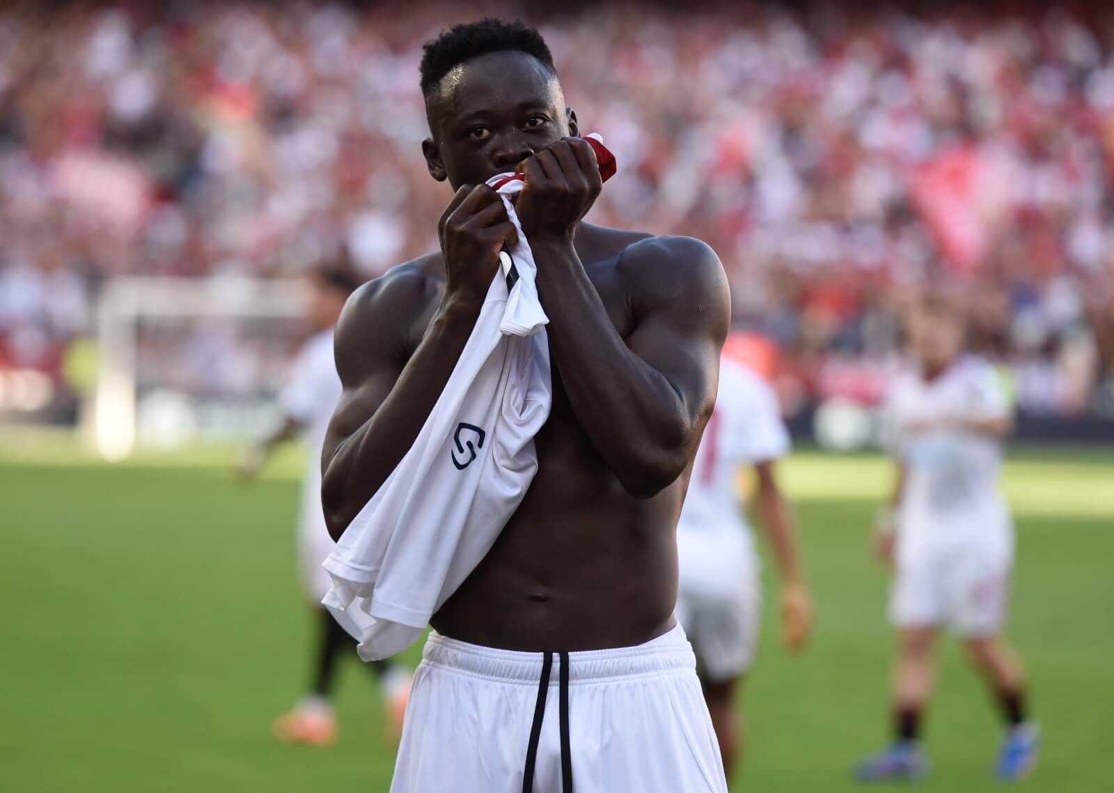 Celebración del gol de Akor Adams.