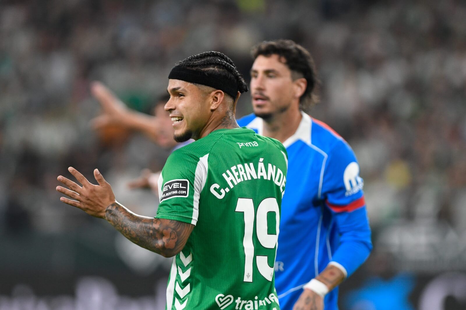  Cucho Hernández, ante el Atlético de Madrid.