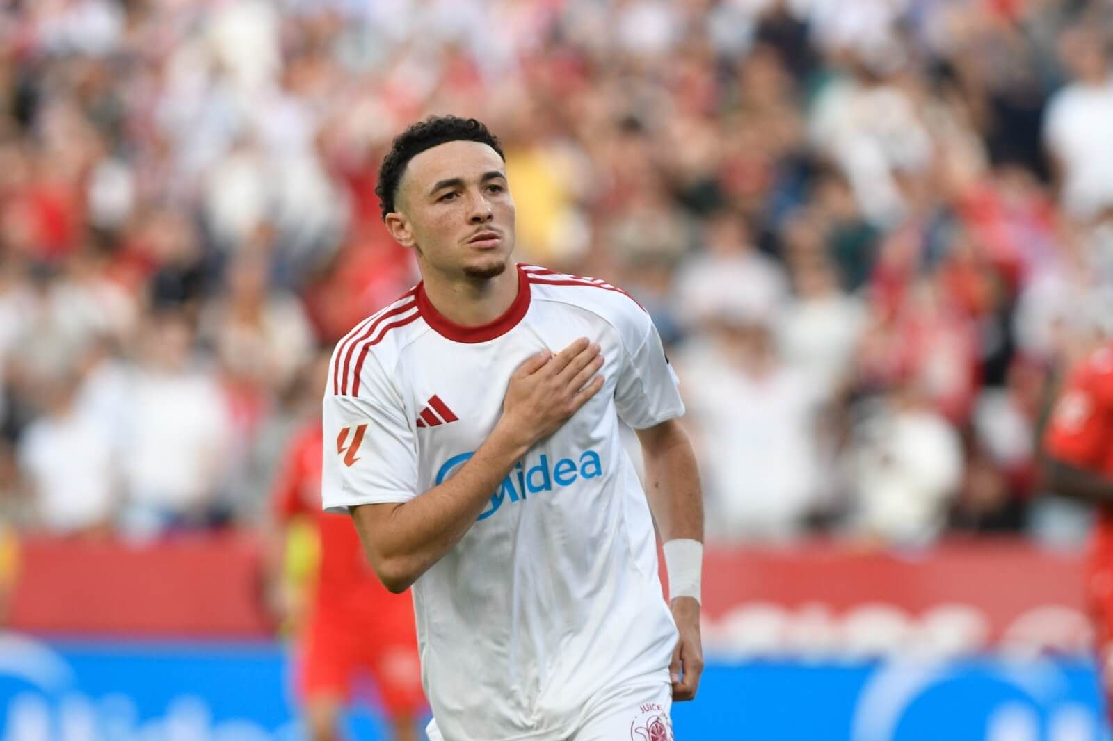 Celebración del tanto de Rubén Vargas.