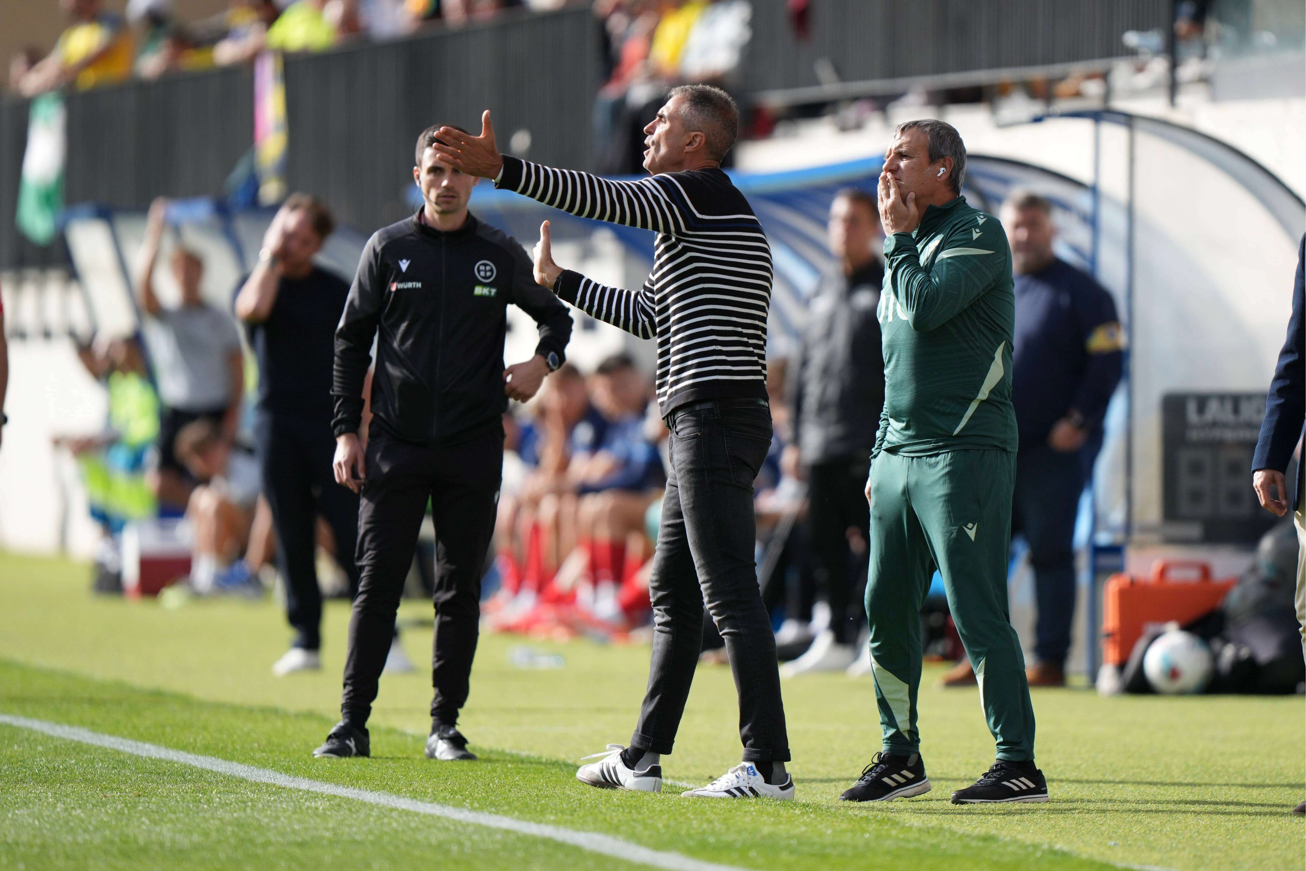 Gaizka Garitano, en el Andorra - Cádiz.