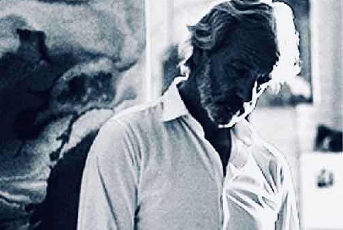 El pintor de Portugalete Iñaki Moreno, un gran futbolista además.