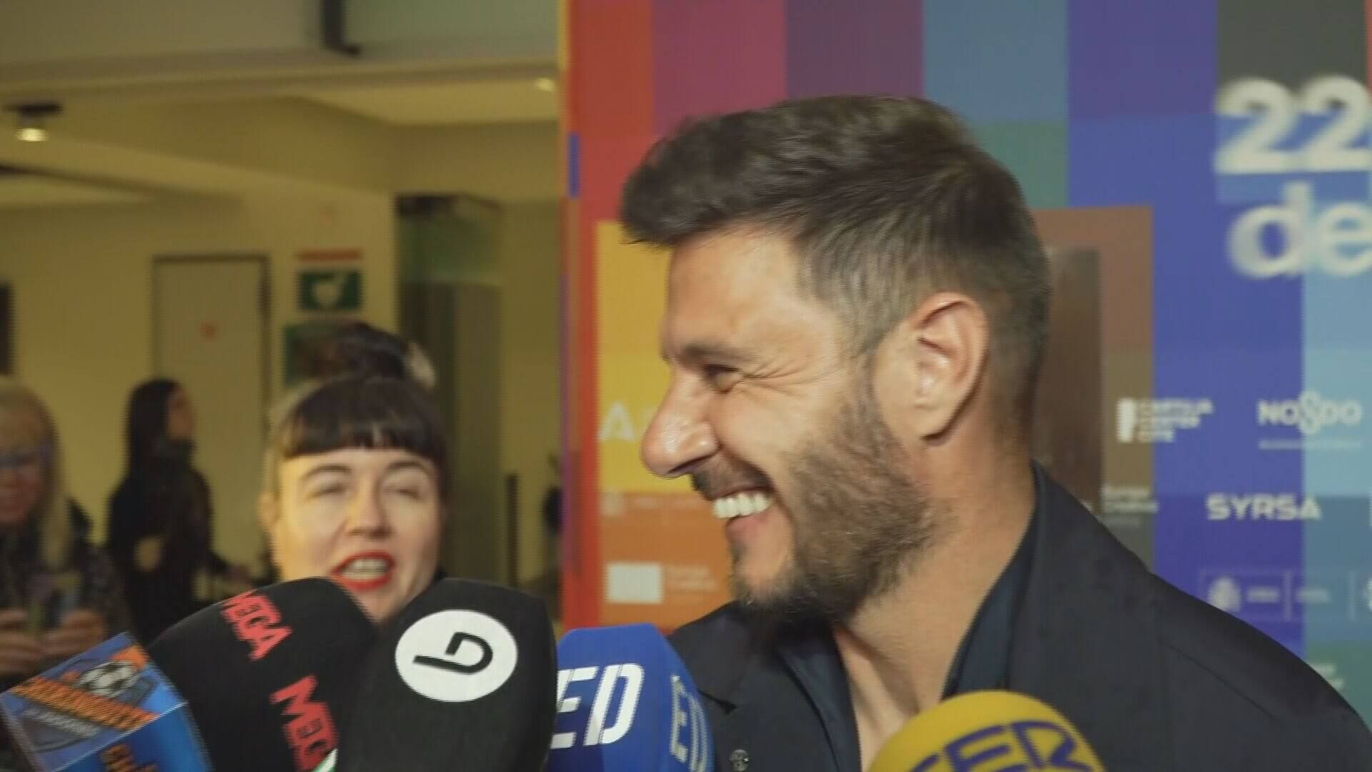 Joaquín, en la alfombra roja del Festival de Cine de Sevilla.