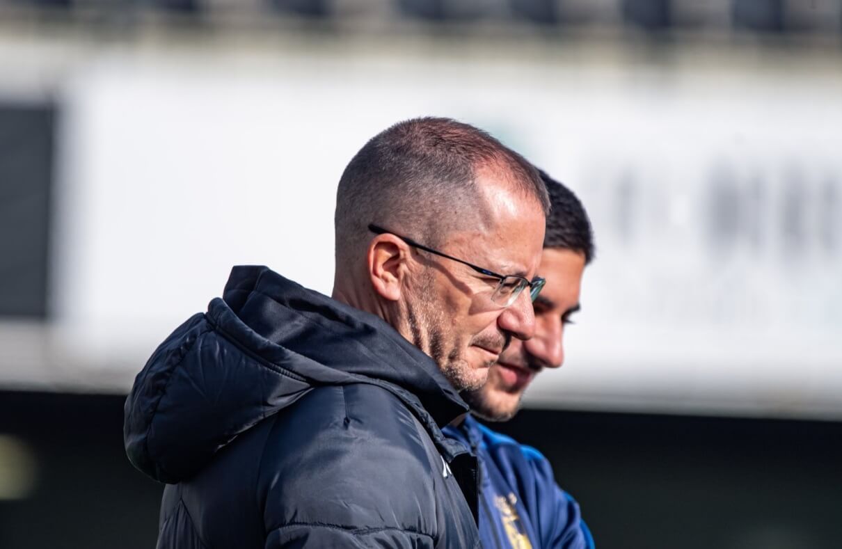  José Juan Romero, durante un entrenamiento con el Ceuta.