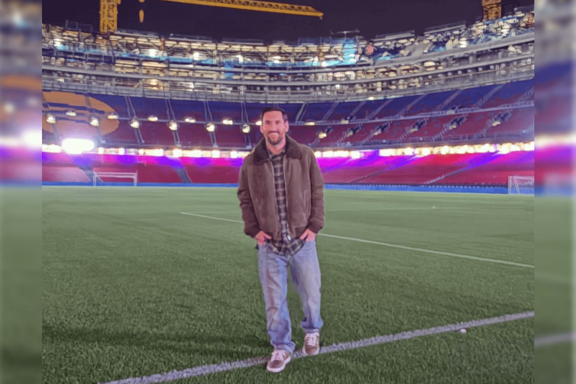  Leo Messi, en su regreso al Camp Nou.