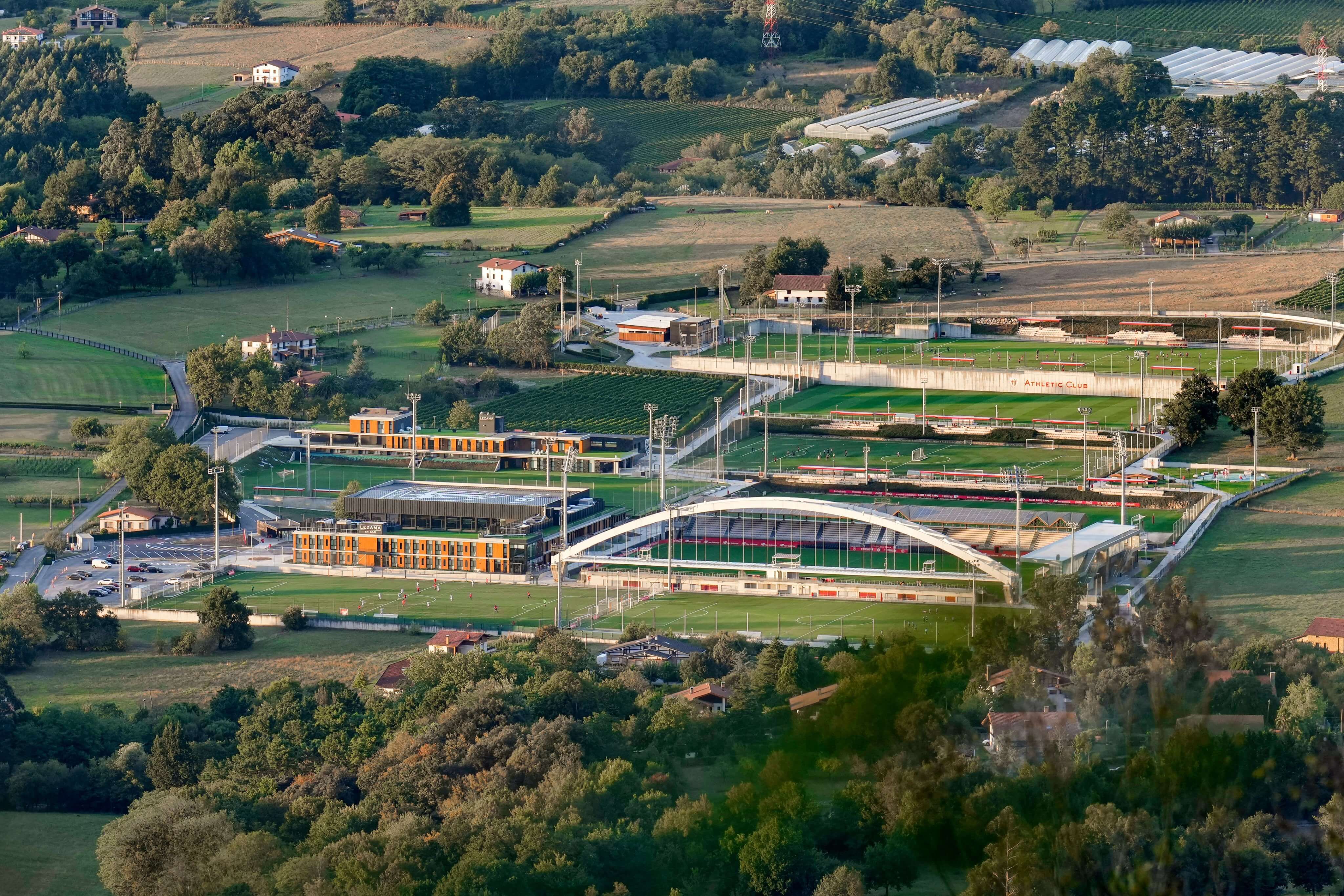 Vista aérea de las instalaciones de Lezama.
