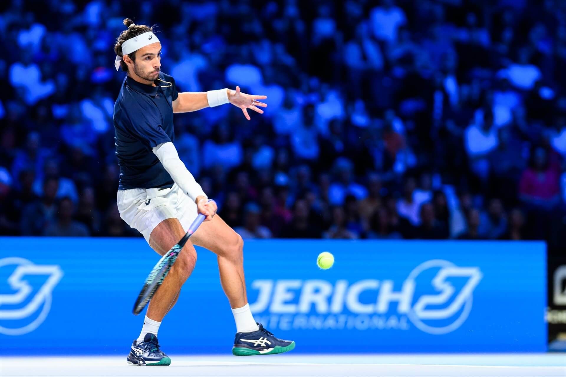  Lorenzo Musetti, durante un torneo en 2025.