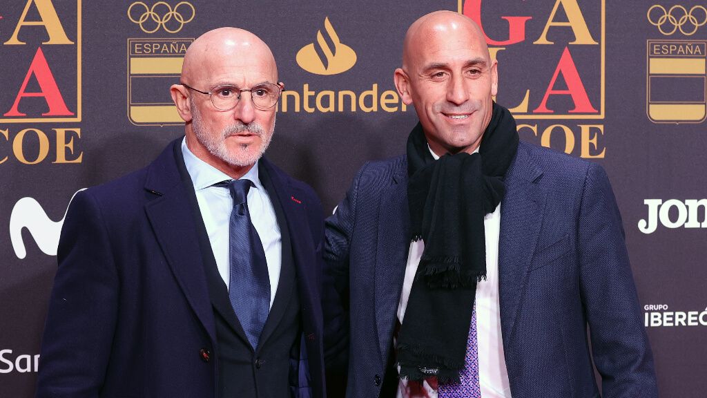 Luis de la Fuente y Luis Rubiales en un acto (Europa Press)