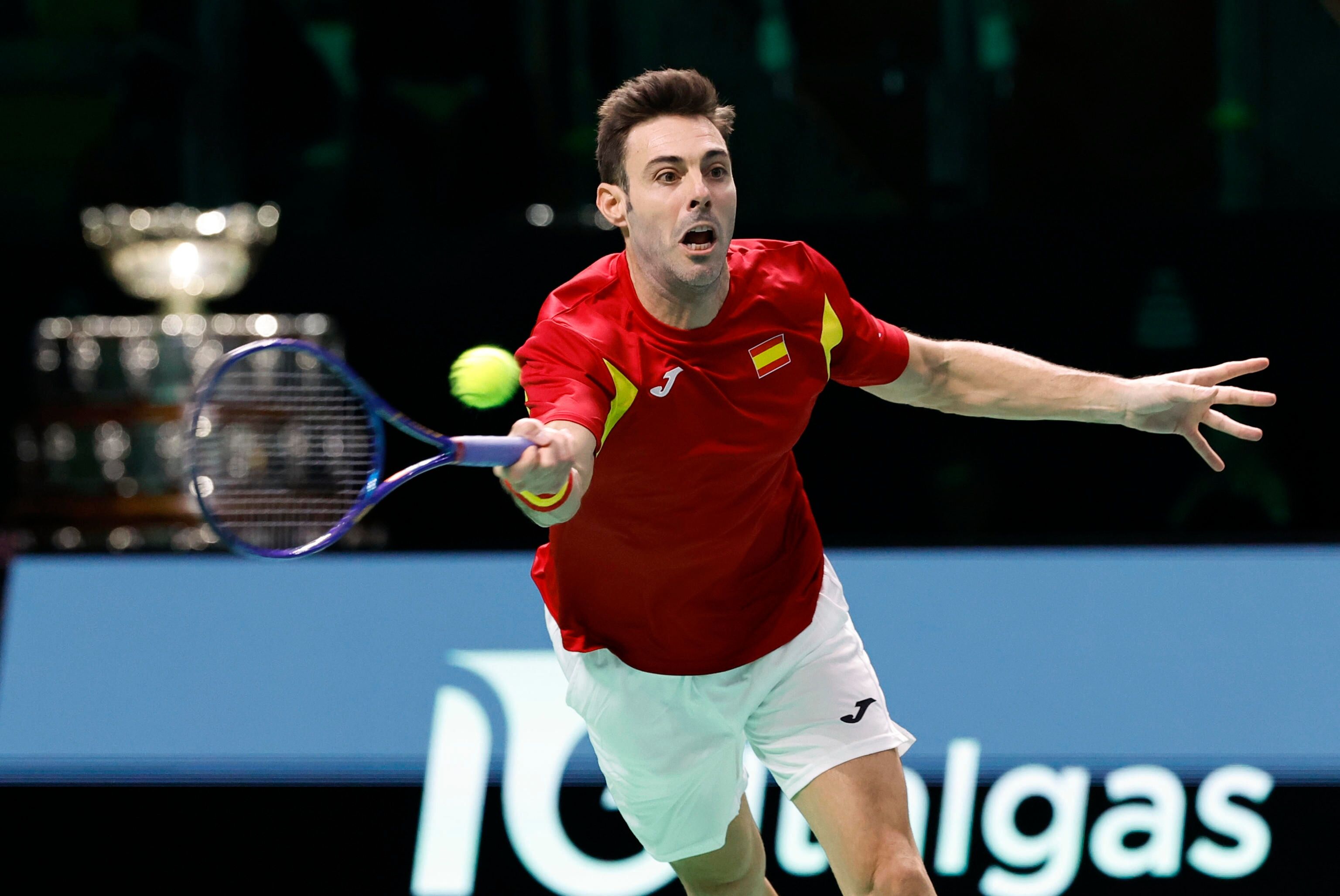 Marcel Granollers, durante el partido de Copa Davis de España.