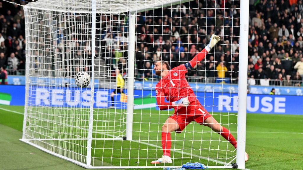  Jan Oblak durante un partido con Eslovenia (Fuente: Cordon Press)