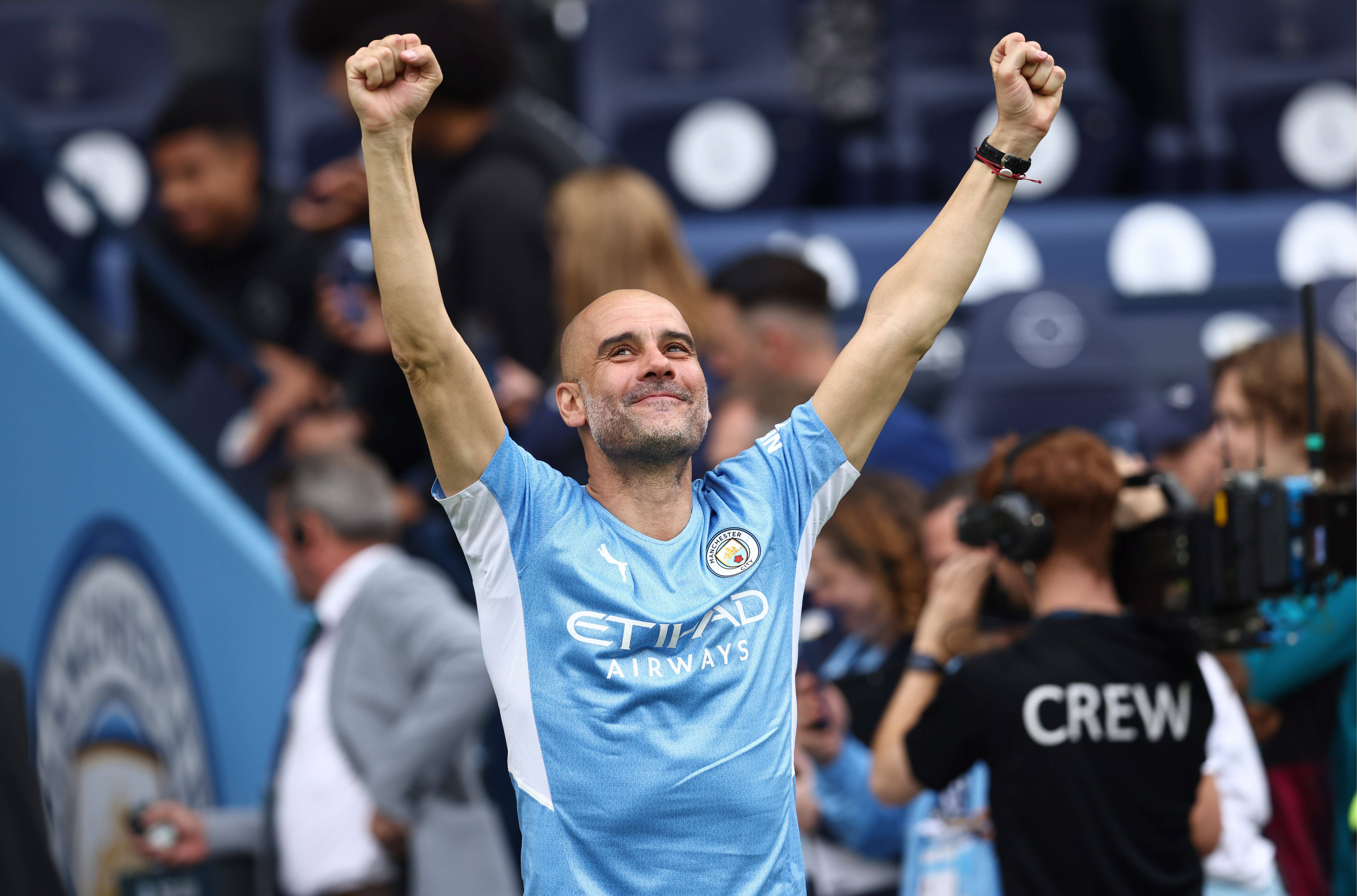  Pep Guardiola, campeón de la Premier League 21/22 con el Manchester City.
