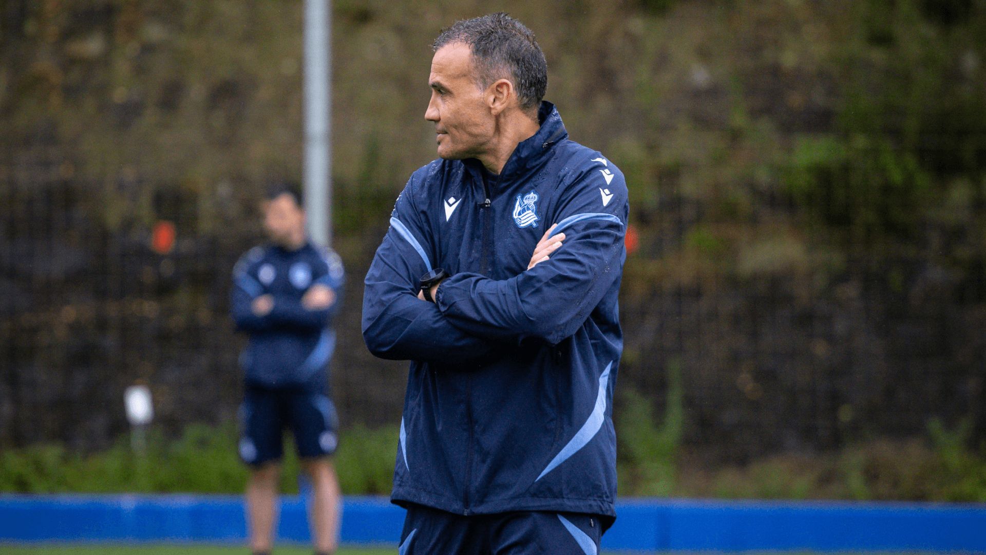  Sergio Francisco dirige una sesión de la Real Sociedad.