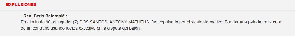  Redacción del acta en la expulsión de Antony.