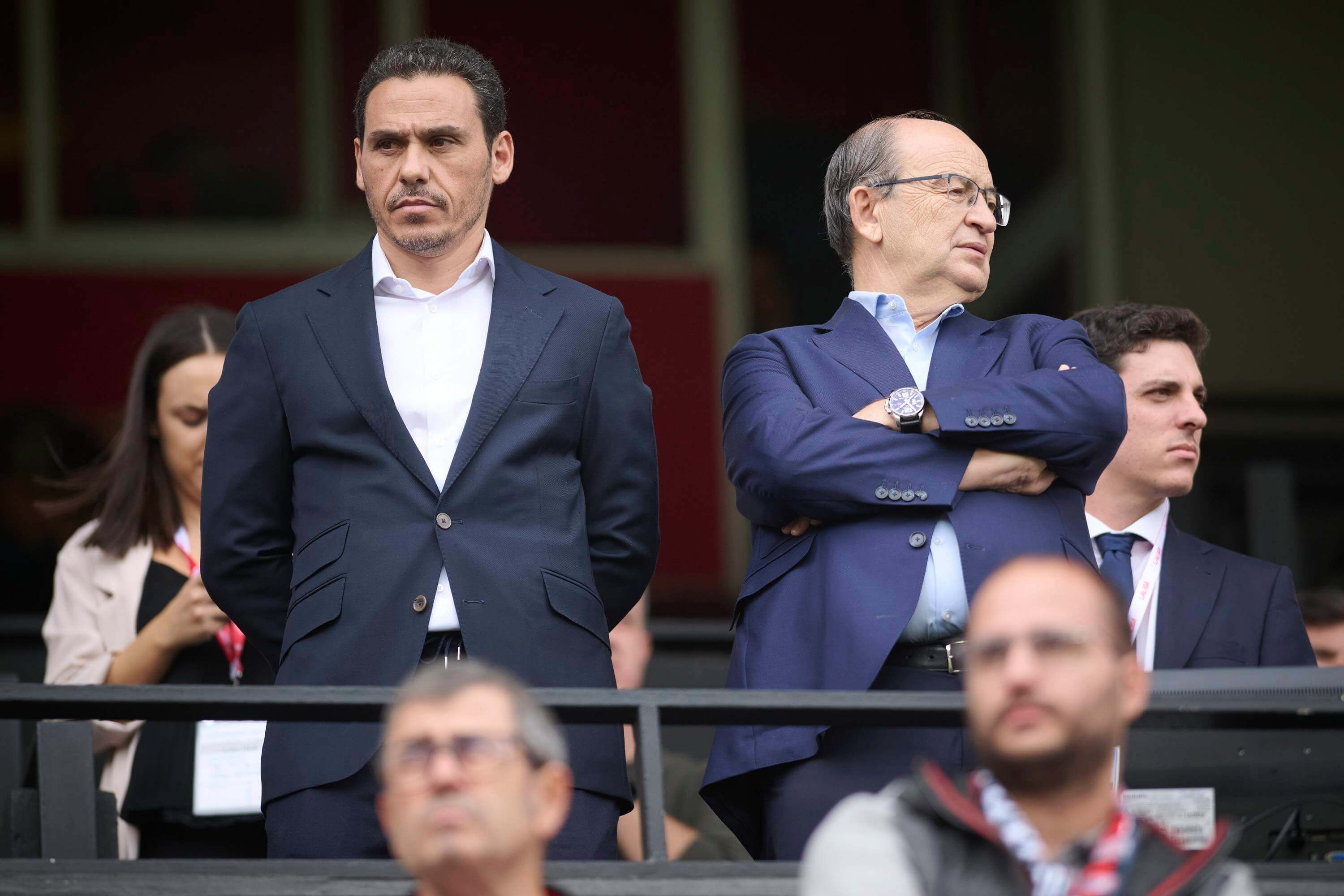 Del Nido Carrasco y José Castro, en el Rayo-Sevilla.