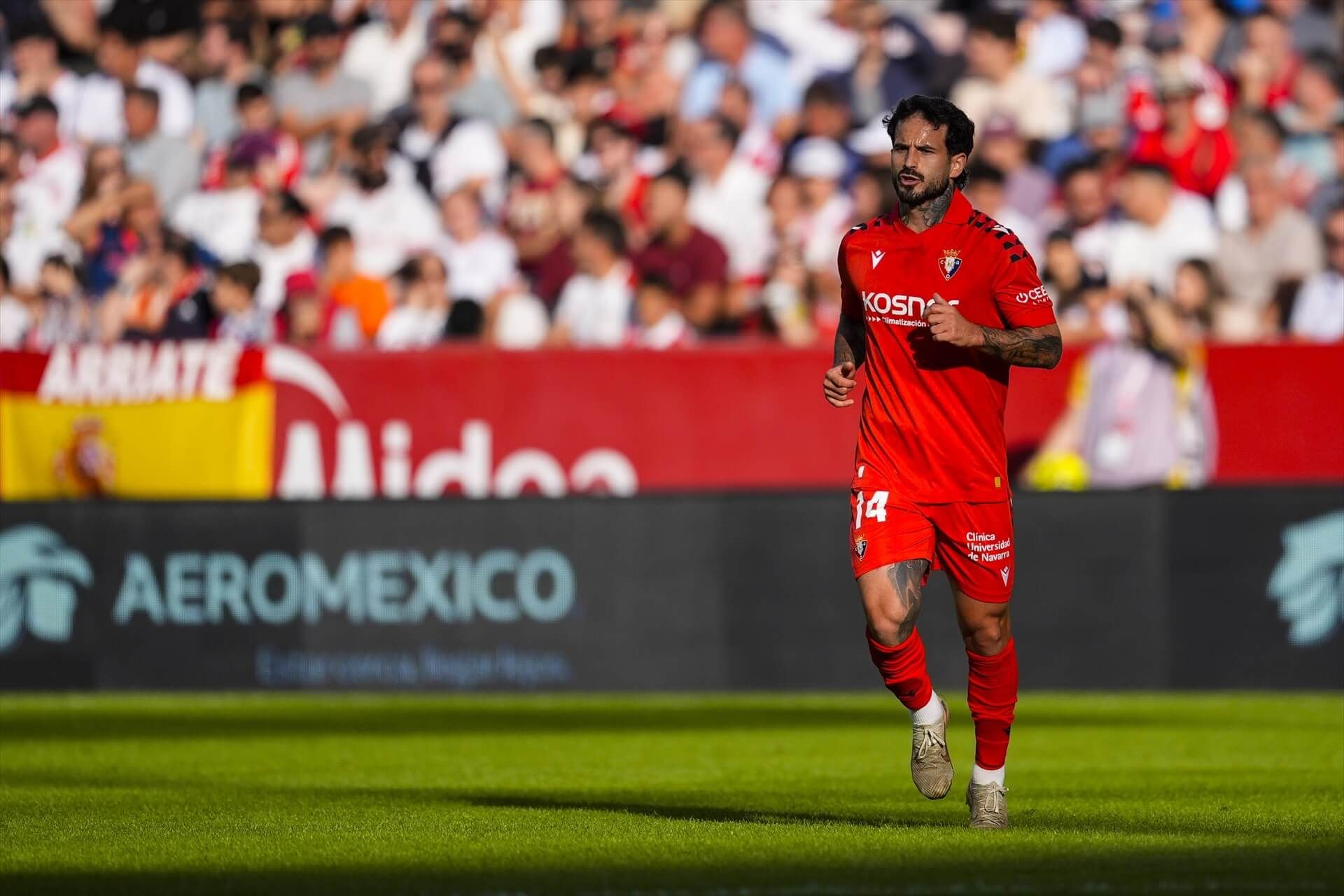 Rubén García, durante el Sevilla-Osasuna.