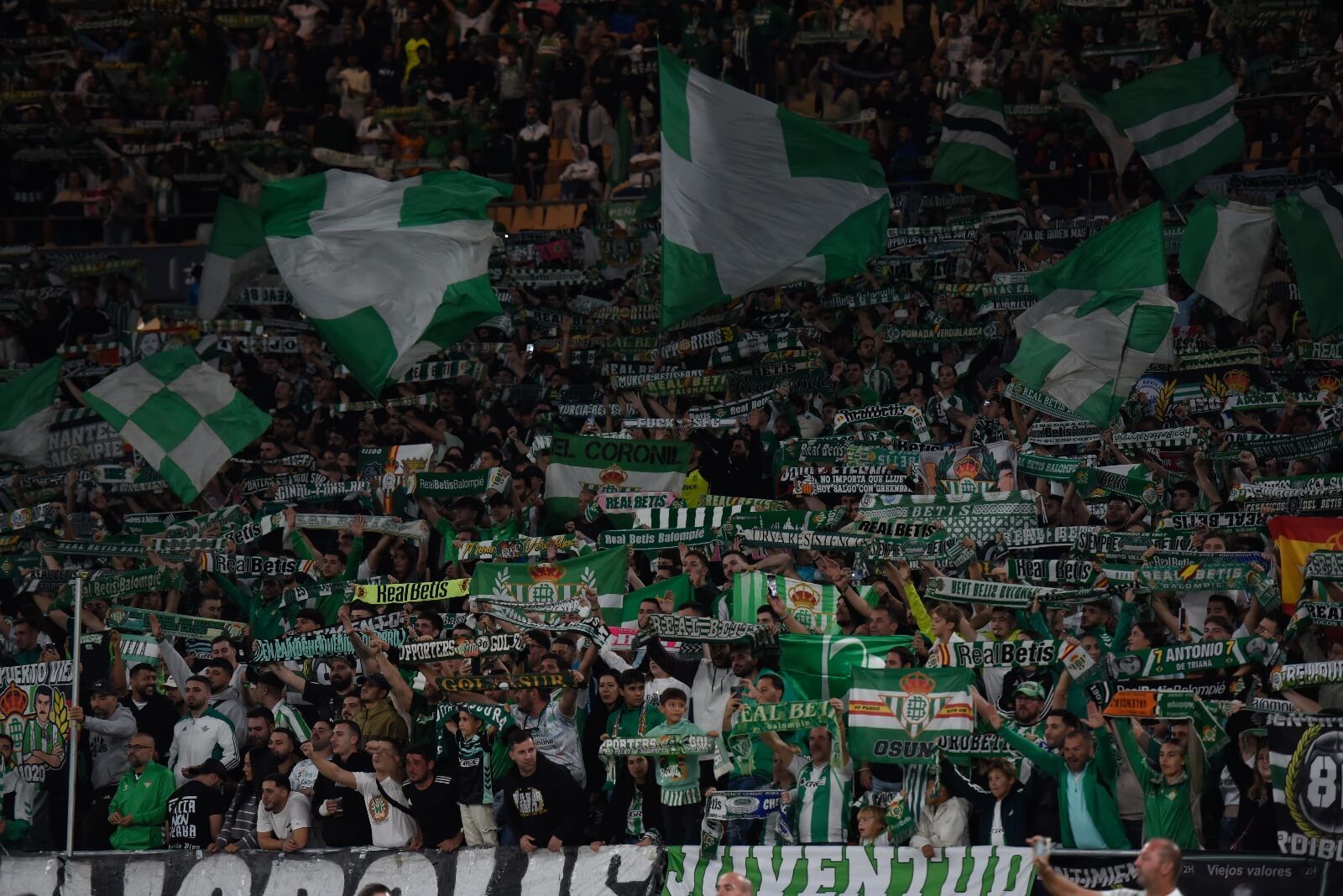  La afición del Betis, en La Cartuja