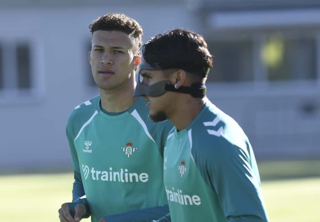 Cucho Hernández, en el entrenamiento de este martes