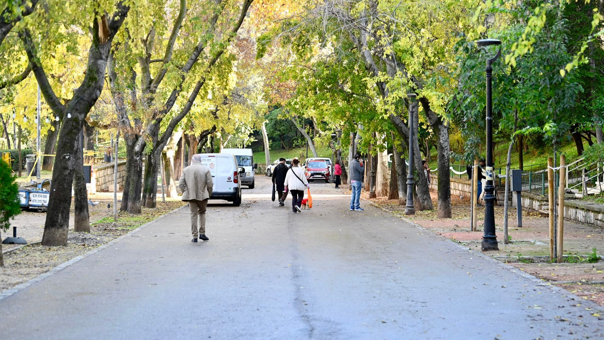 El parque donde se hallaron muertas las menores en Jaén