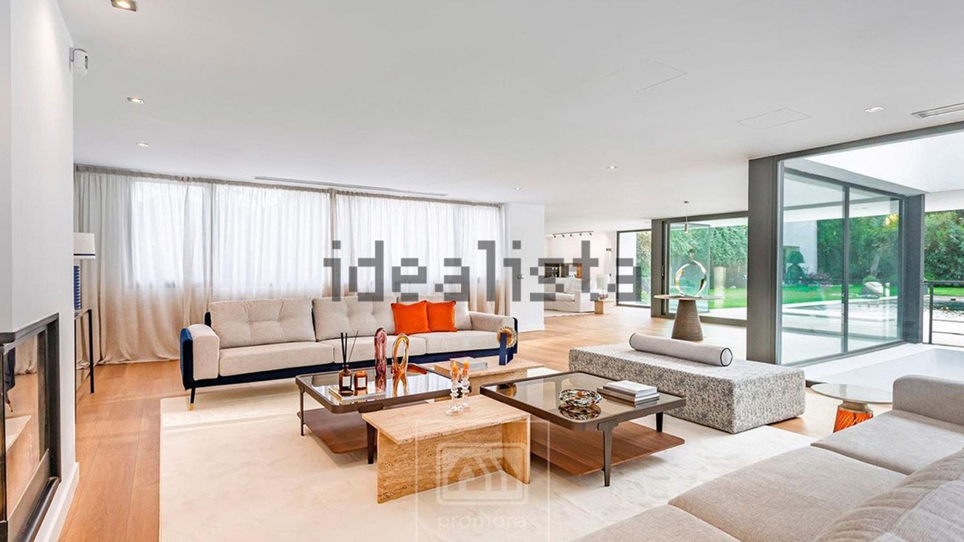 El salón de la casa de Bertín, de 150 metros cuadrados